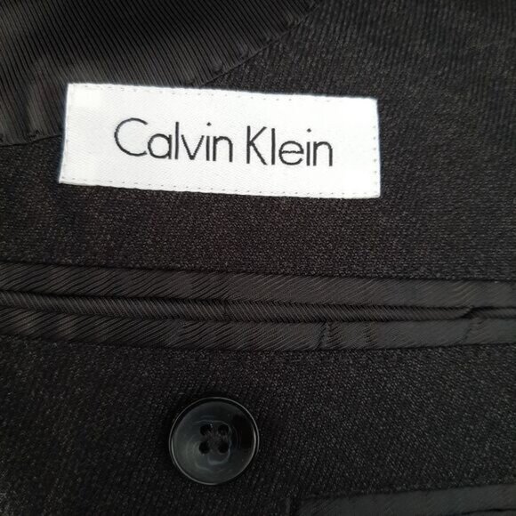 CALVIN KLEIN Light Blazer Jacket Dark Gray Men's Sz XXL - Picture 13 of 14